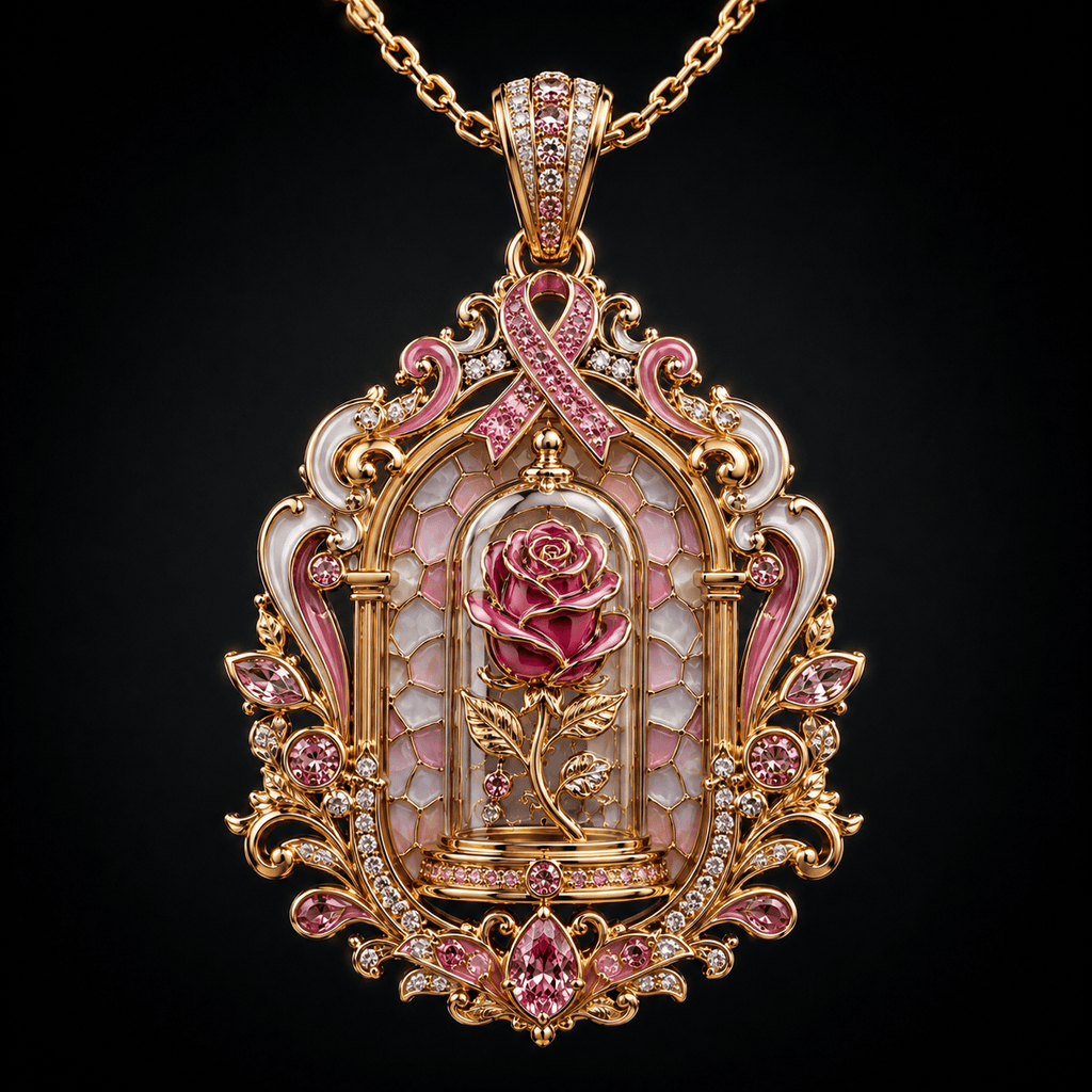 BATB Solid Gold Chain with Diamond Pendant PDL