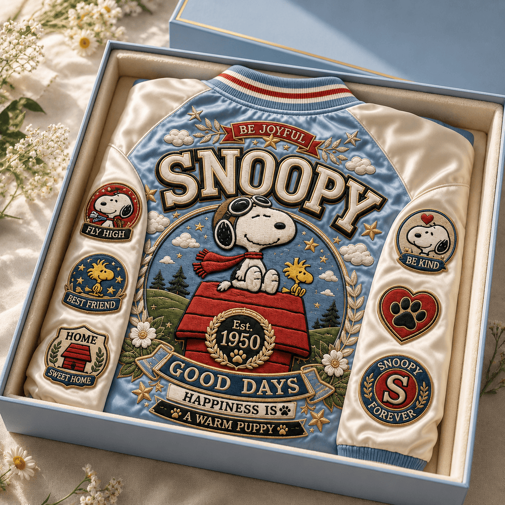 PREMIUM SPNY SATIN BASEBALL JACKET LNTH