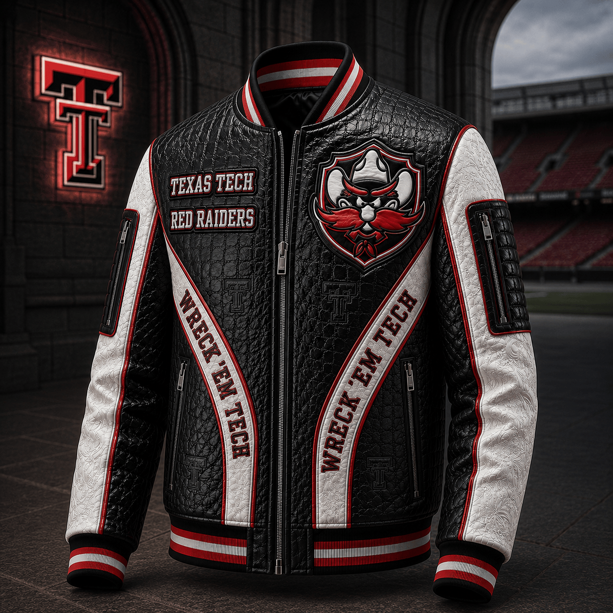 Premium TTRR Leather Zipper Jacket PVNA