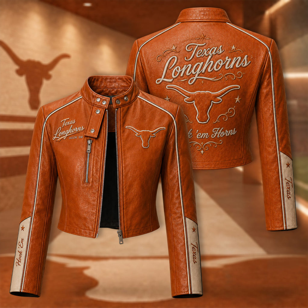 Premium TLS Cropped Leather Zipper Jacket TNSM