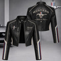 Premium MUST Cropped Leather Zipper Jacket TNSM