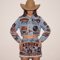 ABTG Embellished Denim Set NTKO
