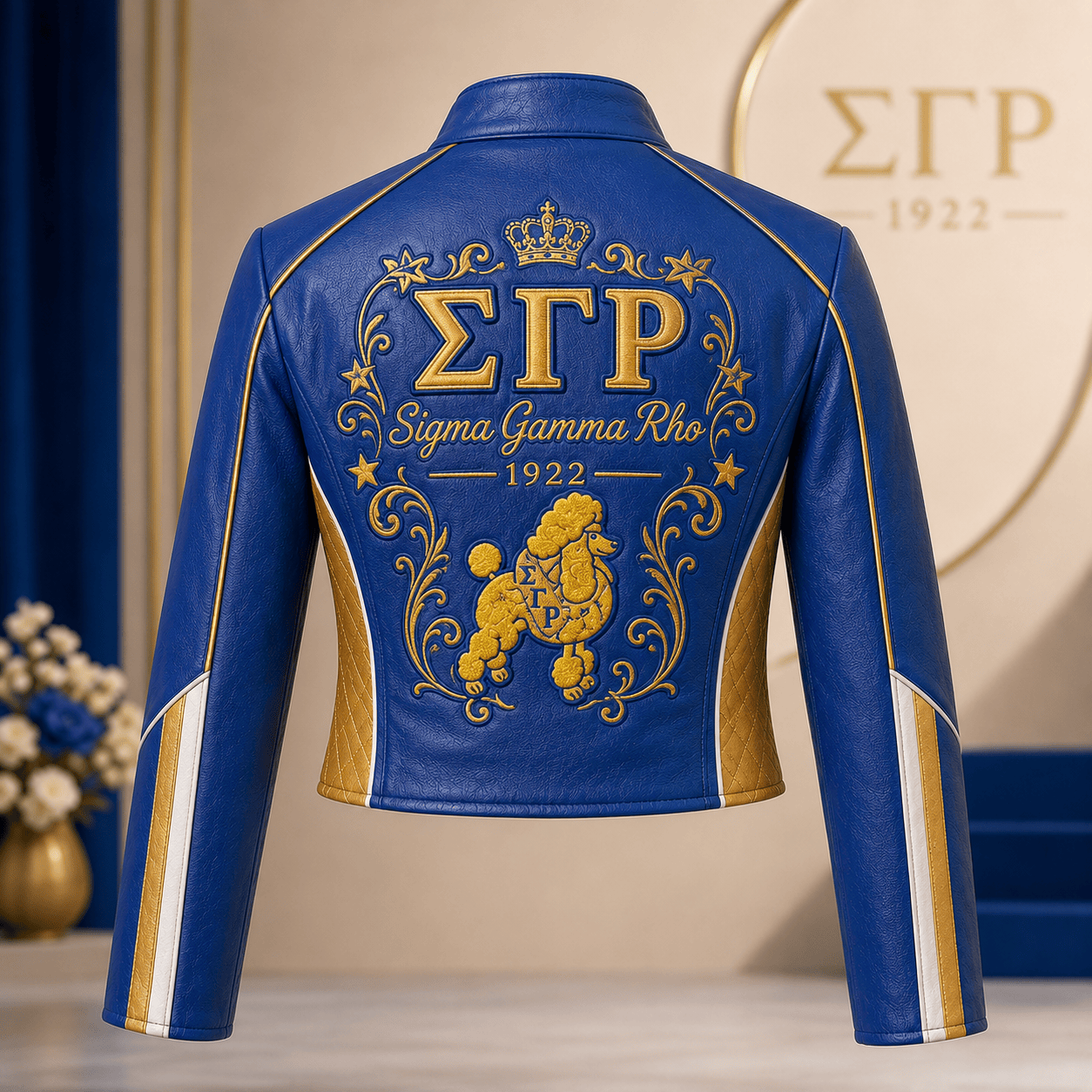 Premium SGRO Cropped Leather Zipper Jacket TNSM