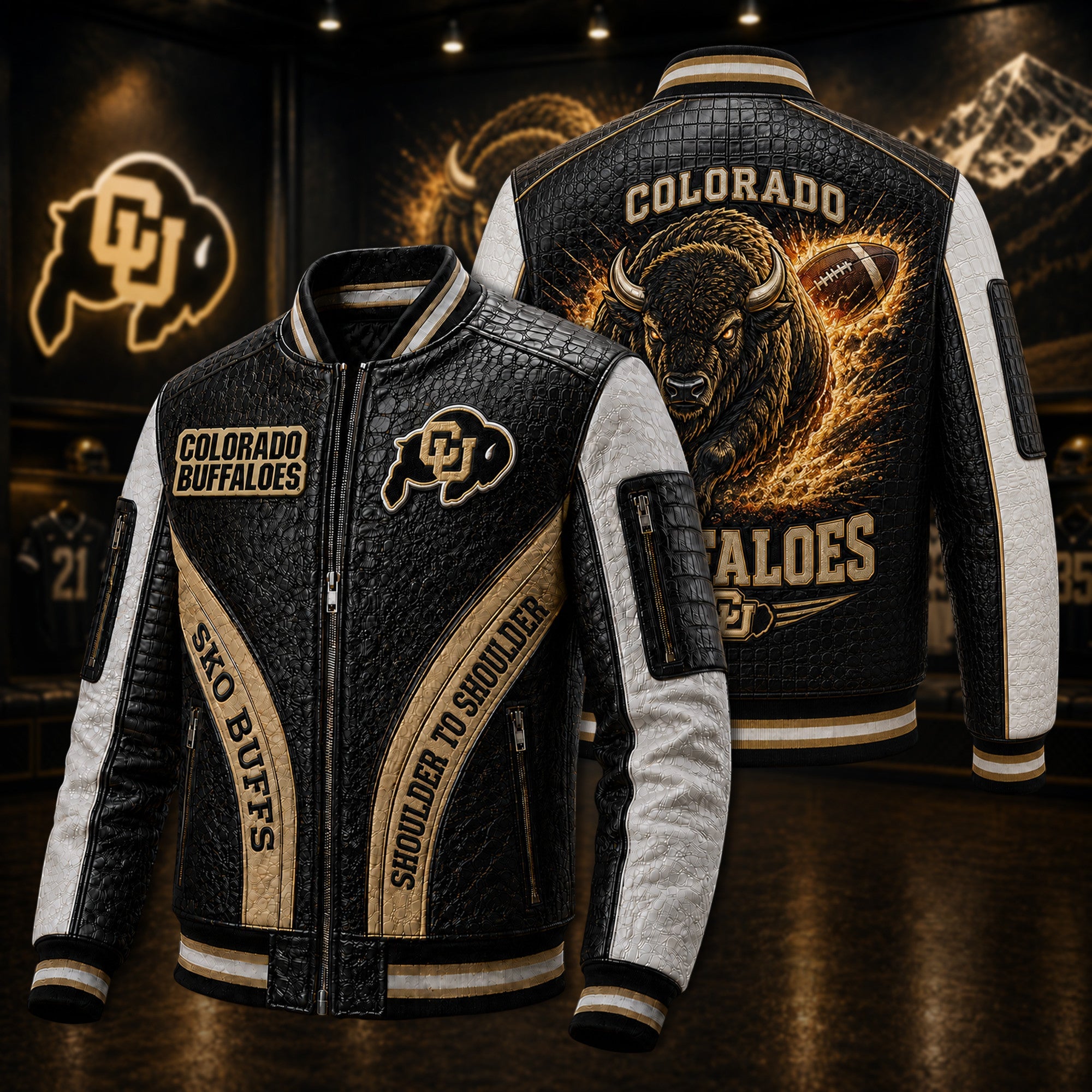 Premium CLB Leather Zipper Jacket PVNA