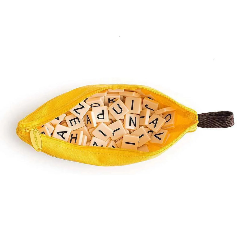 Kids DIY Banana Word Game Baby Letter Pouch English Chess Language Learning Educational Jigsaw Puzzle Game Party Toys